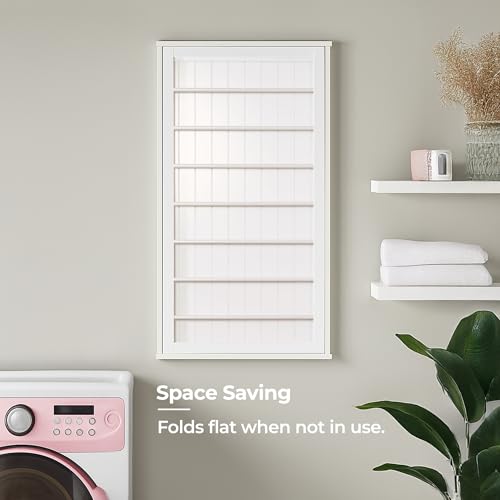 Wall Mount Wooden Clothes Drying Rack