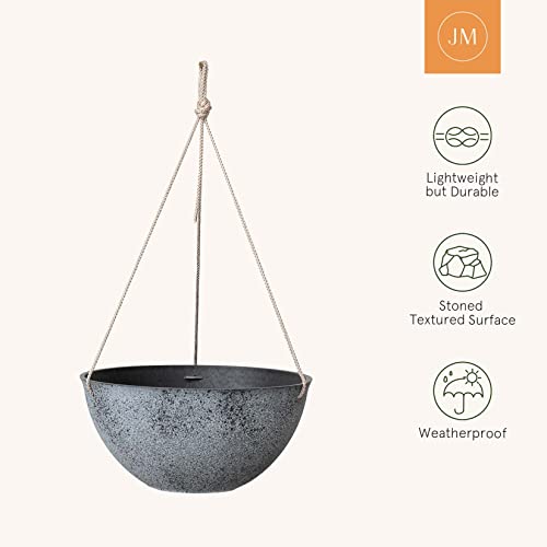 Large Hanging Planters for Outdoor Plants (2 Count)