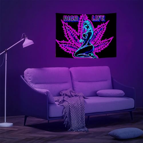 UV Reactive Blacklight Tapestry
