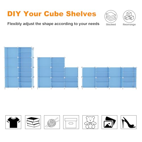 Closet Organizer 8 Cube Storage Shelves