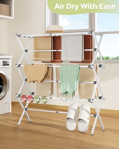 3 Tier Foldable Clothes Drying Rack