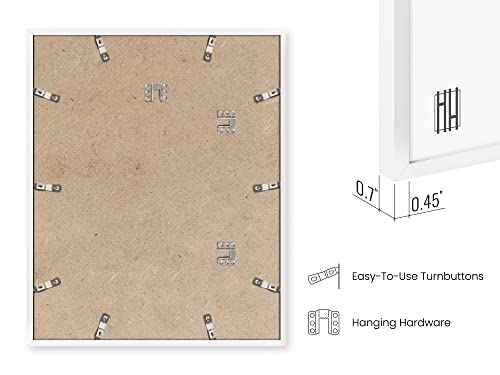 Standalone White Aluminum Frame Set of 3 (3 Count)