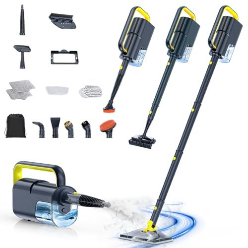 10-in-1 Steam Cleaner, Detachable Handheld Steam Mop for Multi-Surface (17 Count)