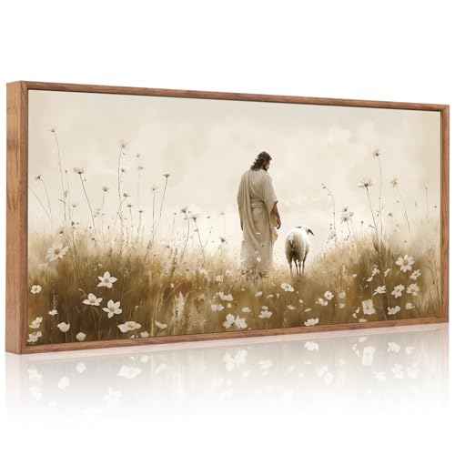 Jesus Artwork Christian decor Lost Sheep large Wall Art Set