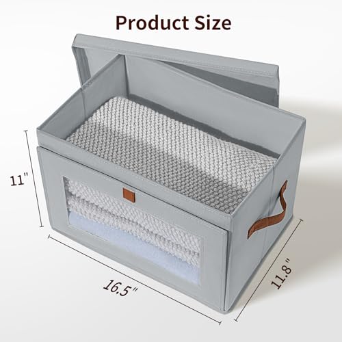 Storage Bins with Lids (6 Count)