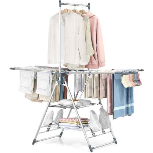 Clothes Drying Rack with High Hanger