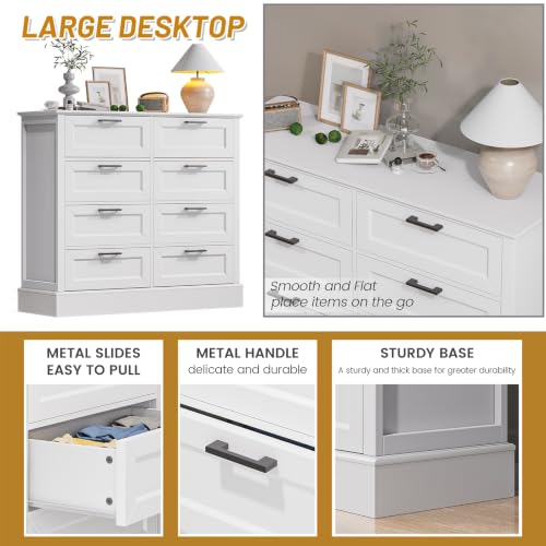 Odeekea White Dresser for Bedroom