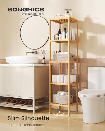 5 Tier Bamboo Shelf