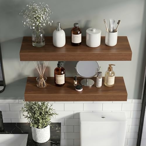 30 Inch Floating Shelves Wall Mounted for Display (2 Count)