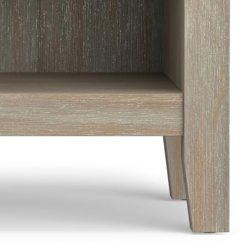 Artisan 24" Solid Wood Bedside Table in Distressed Grey