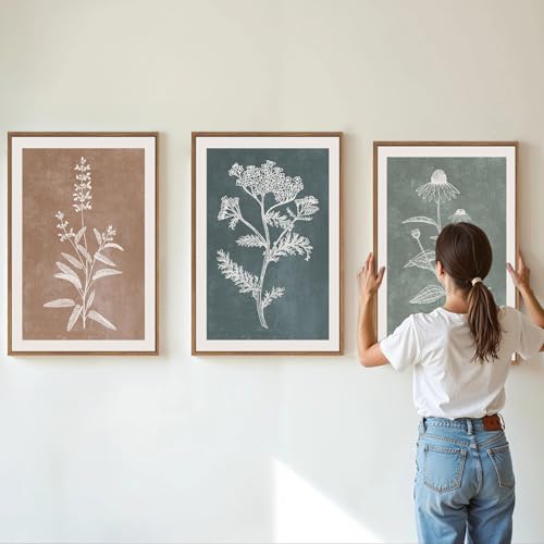 Neutral Botanical Framed Canvas Wall Art Set (3 Count)