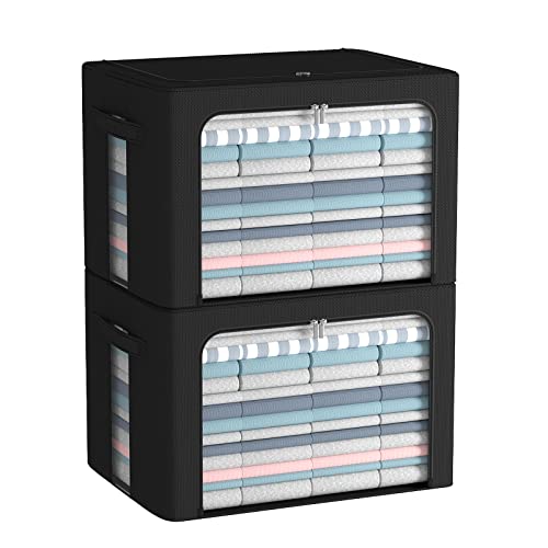 Clothes Storage Bins Box (2 Count)