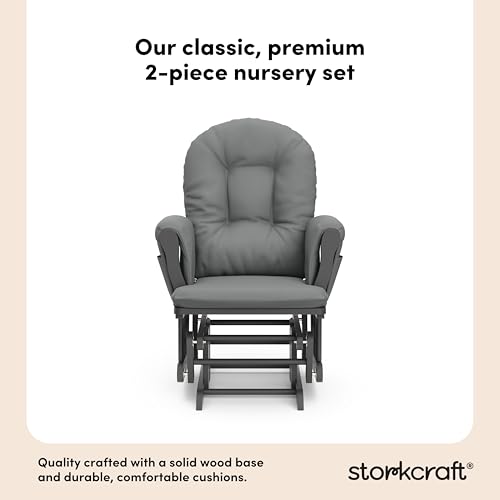 Premium Hoop Glider & Ottoman