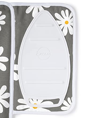 Ironing Mat Heat Resistant Pad 28"x20" Daisy Grey