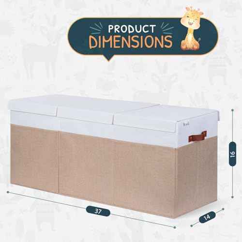 Extra Large Toy Storage Organizer with Lid