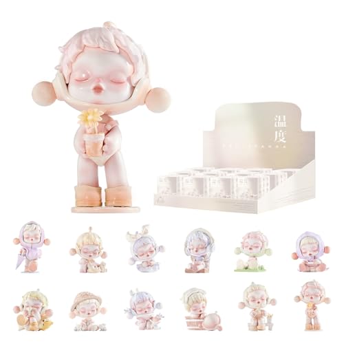 SKULLPANDA Warmth Series 12PC Action Figure Popular Toy Collectible Art Toy Exclusive Kawaii Fantastic Creative Gift Room Decor Desktop Cute Figure (12 Count)