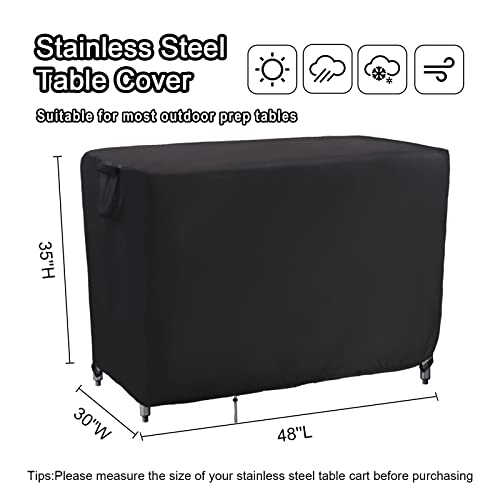Outdoor Prep Table Cover 48 Inch Waterproof 48''L x 30''W x 35''H