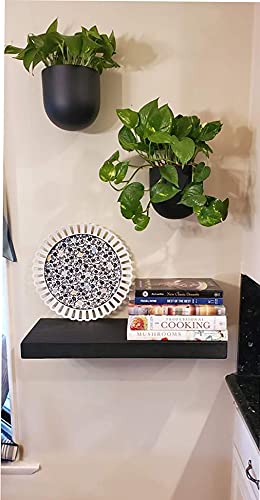 Joel’s Antiques 24 Inch Wooden Floating Shelves for Wall