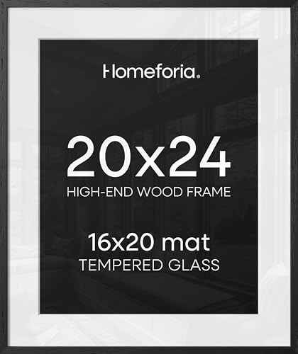 20x24 Black Oak Picture Frame