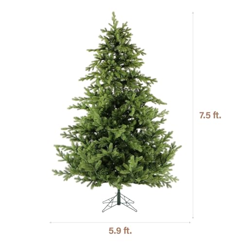 7.5 Ft. Foxtail Pine Artificial Christmas Tree with Stand and No Lights