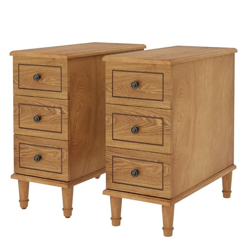 Solid Wood End Table Set of 2 (2 Count)