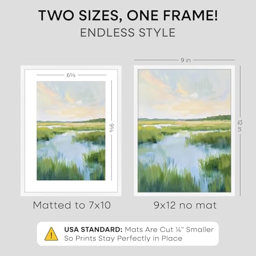 9x12 White Picture Frame
