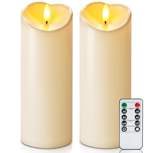 3"x8" Outdoor Waterproof Flameless Candles (2 Count)