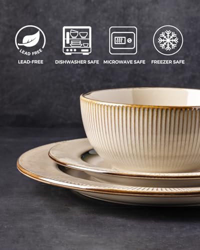 Ceramic Dinnerware Sets of 4 (12 Count)