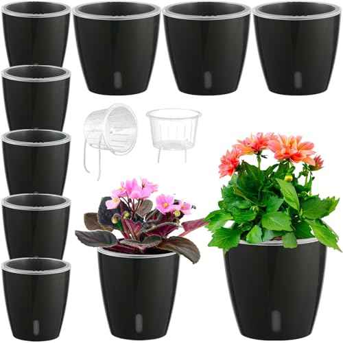 Self Watering Pots for Indoor Plants (8 Count)