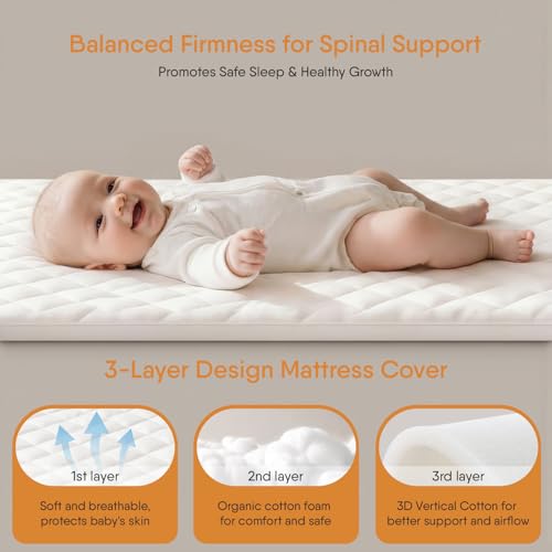 3-in-1 Baby Bassinet, Rocking Bassinet & Bedside Sleeper for Newborn Baby