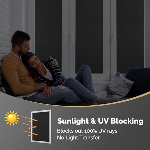 Total Blackout Window Privacy Film (9.56 Sq Ft)
