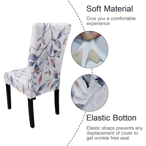 Pattern Chair Covers for Dining Room Set of 4
