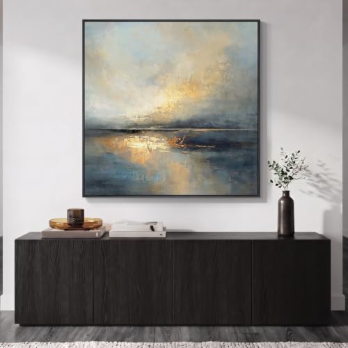 Extra Large Framed Abstract Landscape Wall Art for Living Room