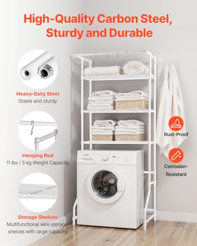 Over The Washer and Dryer Storage Shelf (3 Count)
