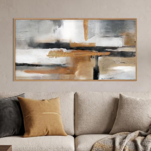 Modern Abstract Framed Canvas Wall Art Set