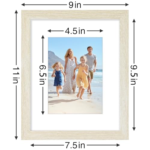 8x10 Picture Frames Set of 9 for Wall Mount or Tabletop (9 Count)