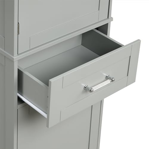 Bathroom Cabinet with Drawers and Doors