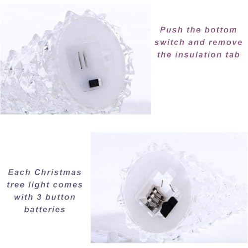 3 Pack Acrylic Christmas Tree Lamp (3 Count)