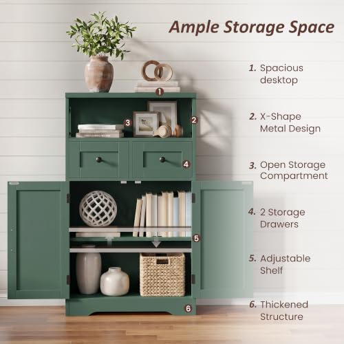 Farmhouse Storage Cabinet Set of 2