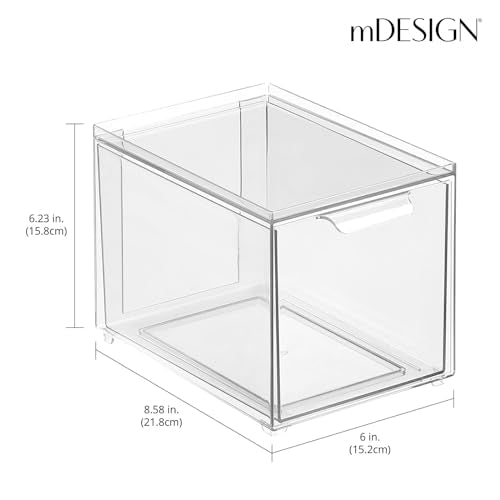 Plastic Bathroom Organizer Bin w (2 Count)