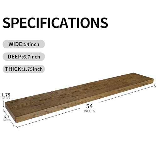 Floating Shelves 54 inch Long
