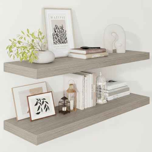 Deep Floating Shelves 36x12” Set of 2 (2 Count)