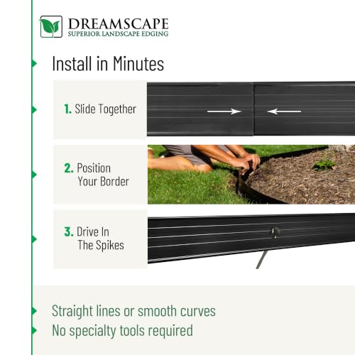 E Z Edge Aluminum Landscape 24' Edging Kit