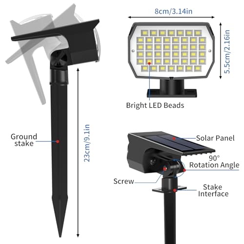 Solar Spot Lights Outdoor 10 Pack (10 Count)