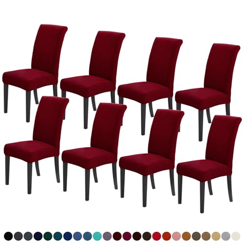 Chair Covers for Dining Room Set of 8 (8 Count)