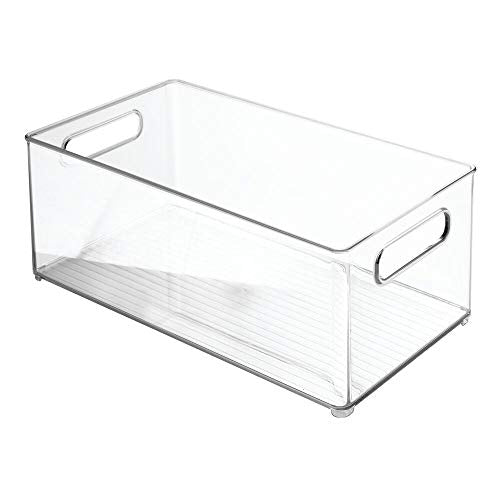 Plastic Bathroom Storage Container Bins w (4 Count)