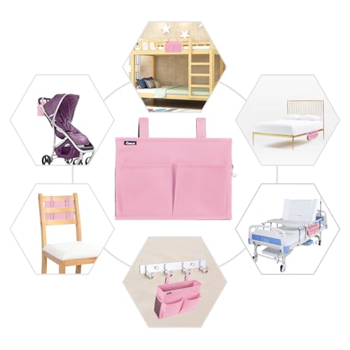 Caddy Hanging Organizer Bedside Storage Bag for Bunk and Hospital Beds