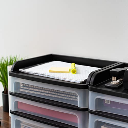 3 Drawer Medium Desktop Organizer with Paper Tray