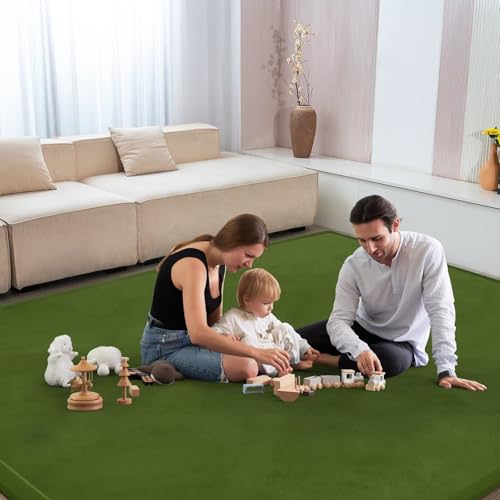 Baby Play Mat for Floor Nursery Muscle Area Rug Playroom Rug 65"x50" Elastic Foam 1.3" Thick Crawling Mat for Babies