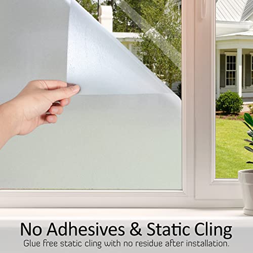 Frosted Glass Window Privacy Film (12 Sq Ft)